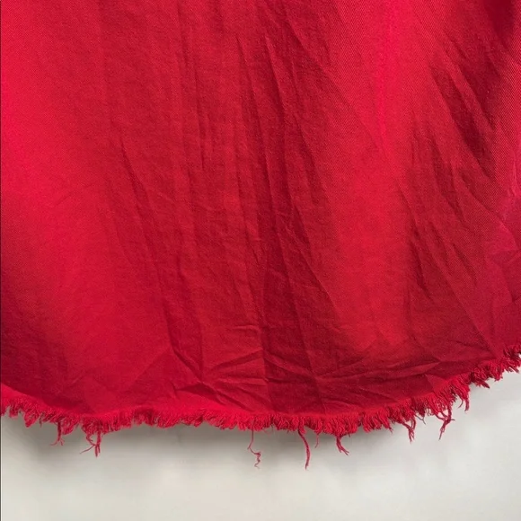 Vibrant Red Button Down Shirt - Picture 14 of 14